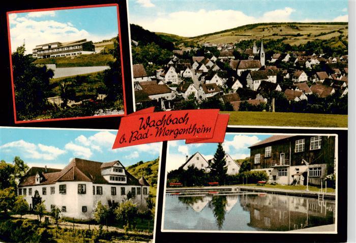 Wachbach Gasthof Linde Ortsansicht Schwimmbad