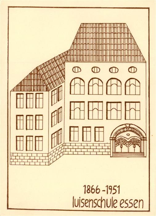 Essen  Ruhr Luisenschule Essen Zeichnung