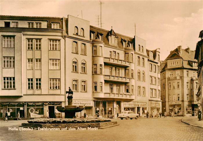 Halle Saale Eselsbrunnen auf dem Alten Markt