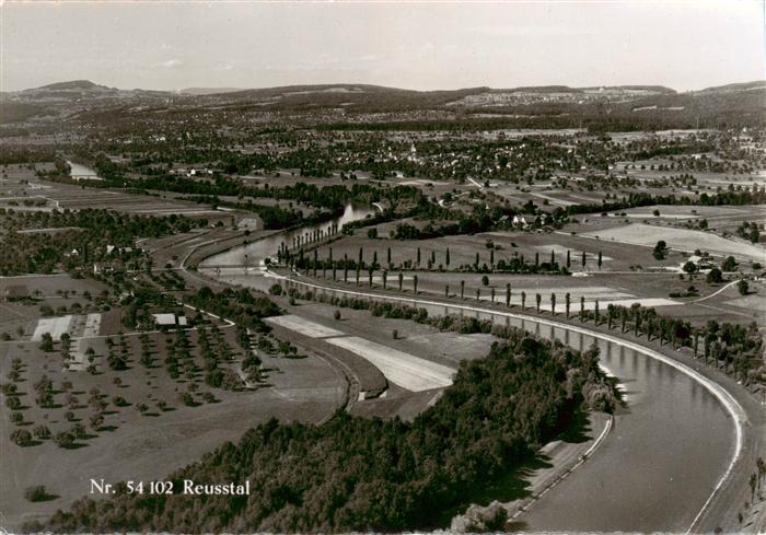 Reusstal Mellingen AG Fliegeraufnahme