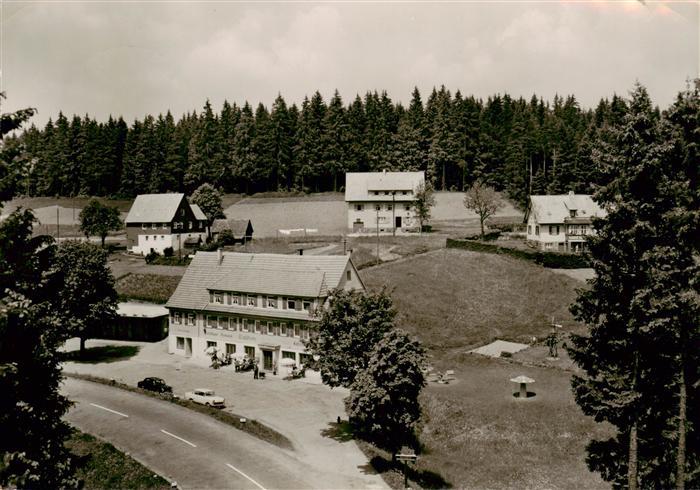 Kniebis Freudenstadt Teilansicht mit Gasthaus Pension zum Waldhorn