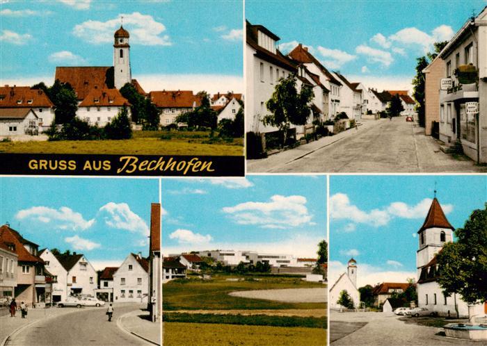 Bechhofen Mittelfranken Teilansichten Hauptstrasse Kirche