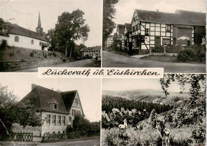 Mechernich Gasthaus Radermacher Blick zur Kirche Fachwerkhaeuser Landschaftspano