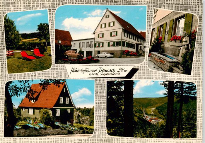 Dennach Neuenbuerg Panorama Hoehenluftkurort im Schwarzwald Gasthof Pension Cafe