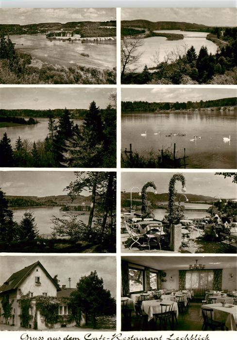 Schongau Bayern Cafe Restaurant Lechblick Terrasse Landschaftspanorama am Lech