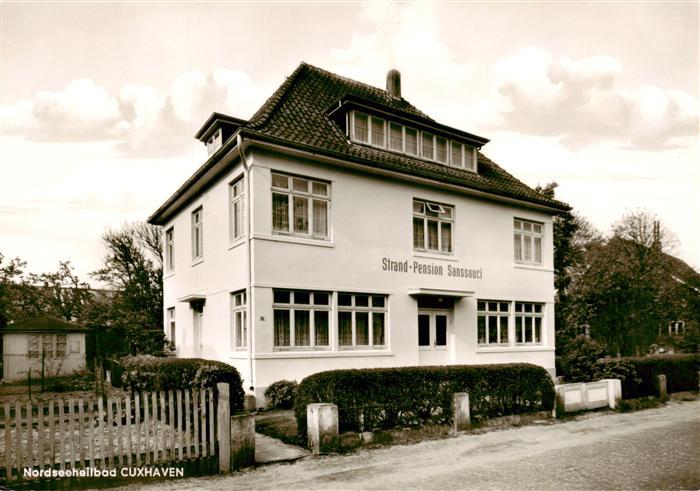 Cuxhaven Nordseebad Strand Pension Sanssouci