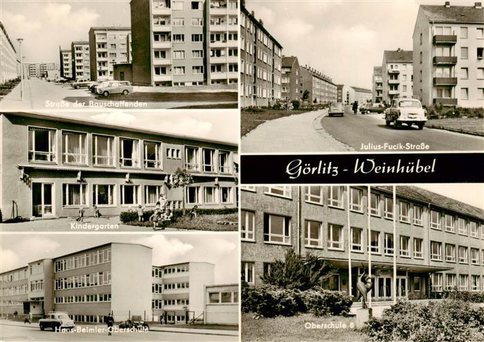 Weinhuebel Goerlitz Sachsen Strasse der Bauschaffenden Kindergarten Hans-Beimle