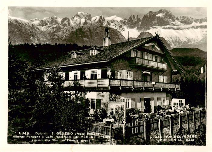San Genesio Genesien Bozen IT Albergo Pensione e Caffe Ristorante Belvedere Dolo