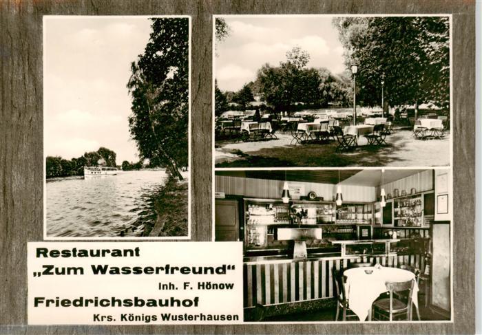 Friedrichsbauhof Restaurant zum Wasserfreund Gartenterrasse