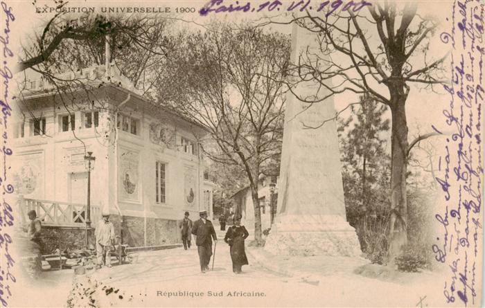 Exposition Universelle Paris 1900 Republique Sud Africane