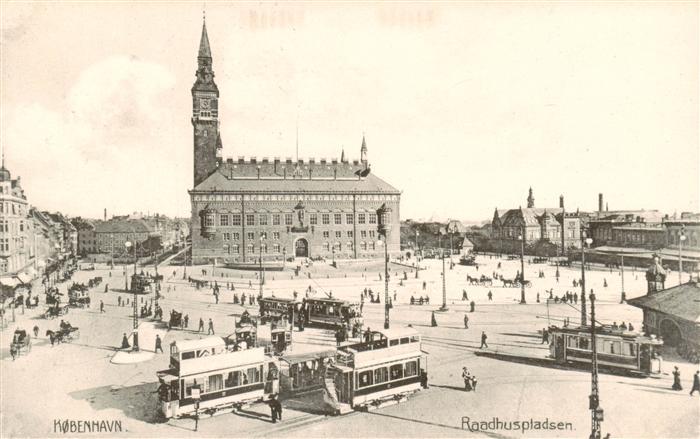 Strassenbahn Tramway-- Kobenhavn Raashausplatz