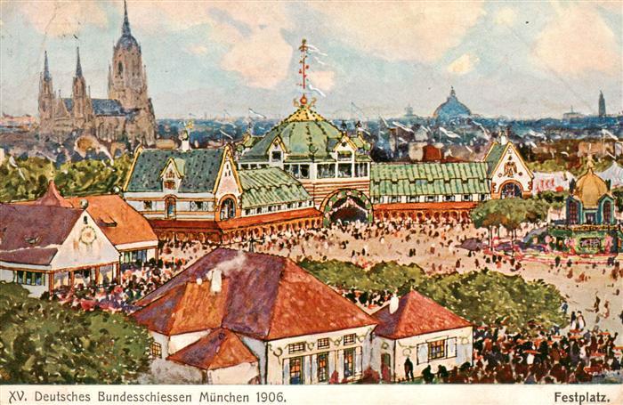 Schiesssport Bundesschissen Muenchen 1906 Festplatz
