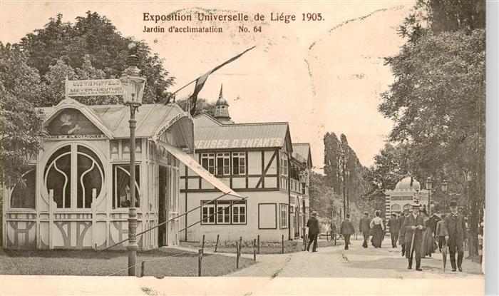 Exposition Universelle Liege 1905 Jardin d acclimatation No.64