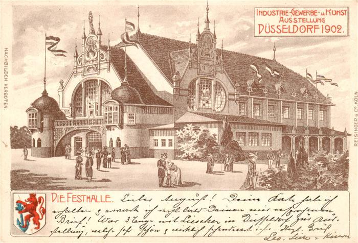 Expositions Duesseldorf 1902 Die Festhalle