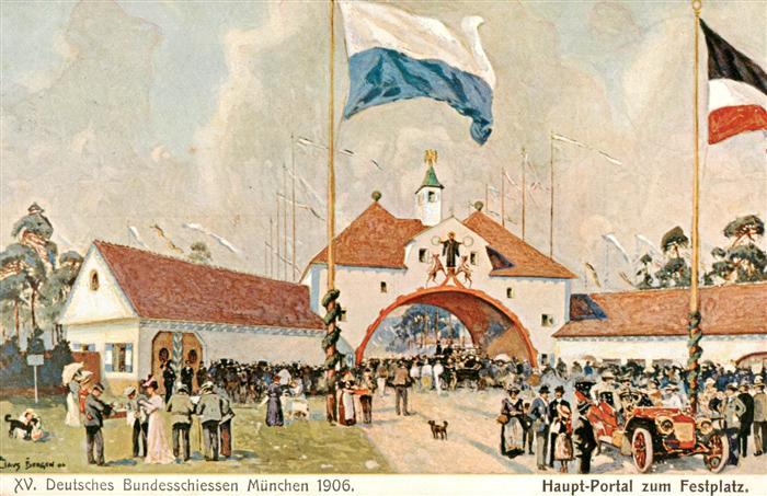 Schuetzenfest Muenchen 1906 Haupt Portal