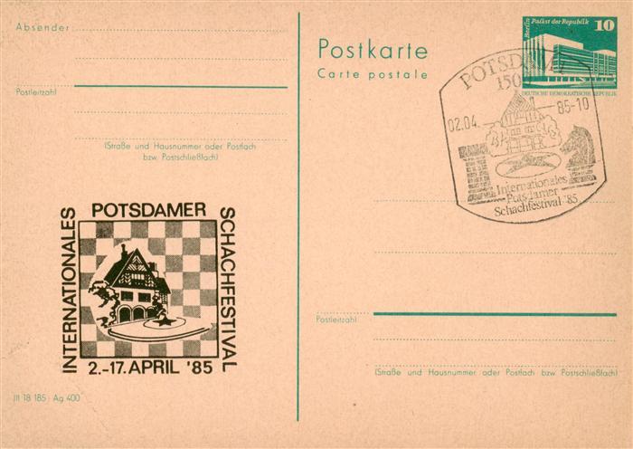 Schach Chess Echecs Potsdam