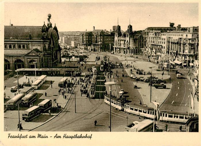 Strassenbahn Tramway-- Frankfurt am Main Hauptbahnhof