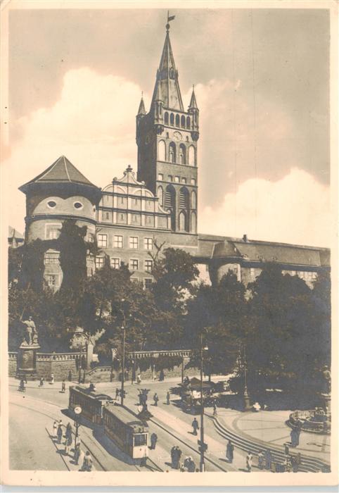 Strassenbahn Tramway-- Koenigsberg Pr. Schloss