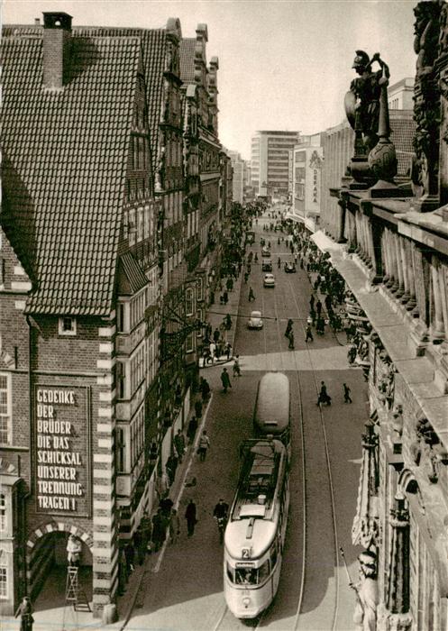 Strassenbahn Tramway-- Bremen Obernstrasse