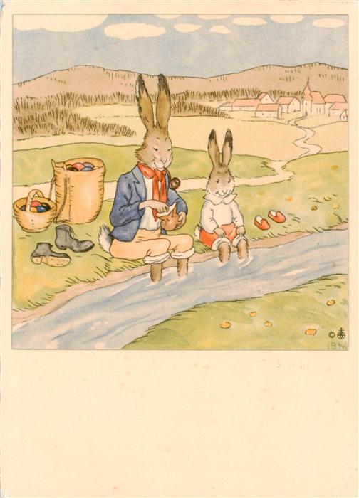 Ostern Easter Paques Pasqua Hasen Eier Korb