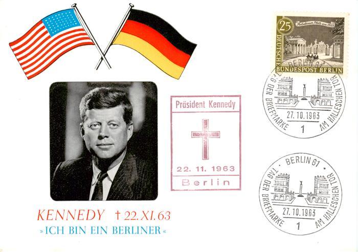 Politik Politics Politique Kennedy Berlin