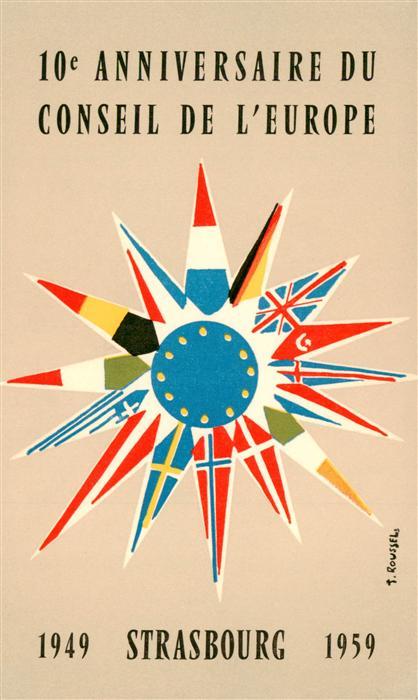 Strasbourg Strassburg 67 Bas-Rhin 10e Anniversaire du Conseil de l'Europe