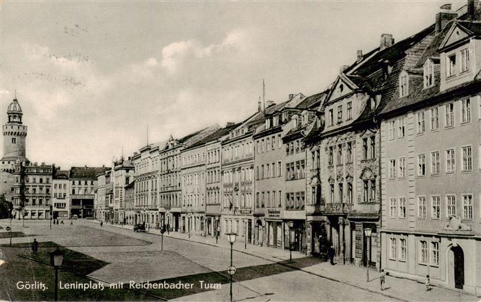 Goerlitz  Sachsen Leninplatz mit Reichenbacher Turm