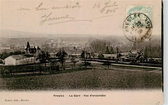 Presles 95 Val-d Oise La Gare Vue d ensemble