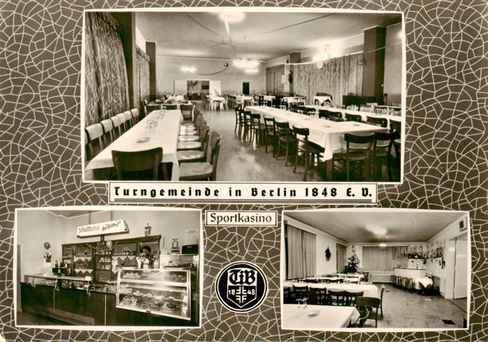 BERLIN  CITY Turngemeinde Berlin 1848 Sportkasino Gastraeume