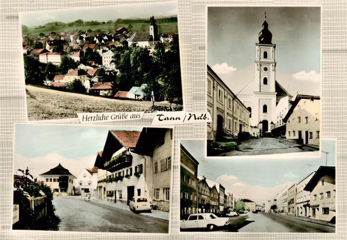 Tann Niederbayern Panorama Kirche Strassenpartien