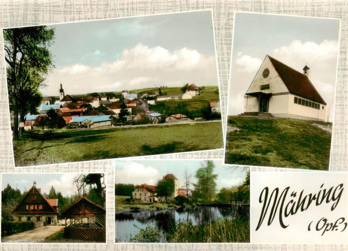 Maehring Oberpfalz Ortsansicht Kirche Panorama