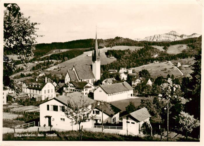 Degersheim  SG Ortsansicht mit Kirche