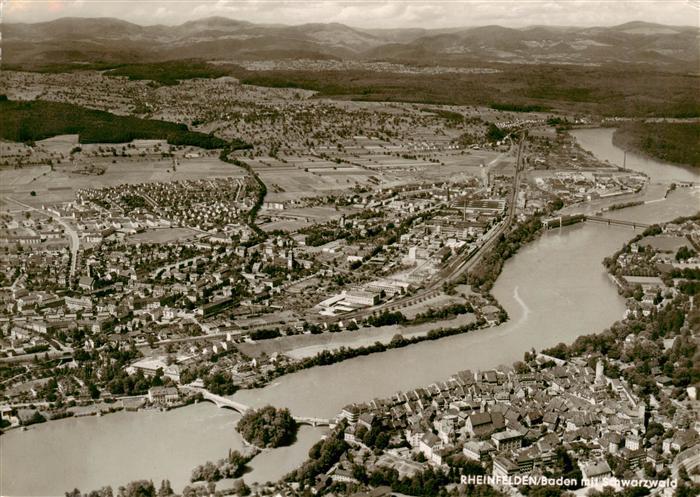 Rheinfelden Baden-Wuerttemberg Fliegeraufnahme