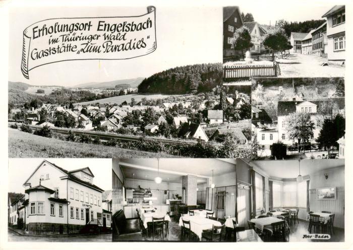 Engelsbach Gaststaette Zum Paradies Panorama Gastraeume Strassenpartien