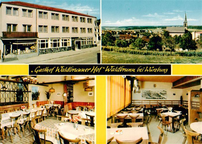 Waldbrunn Wuerzburg Gasthof Waldbrunner Hof Gastraeume Panorama