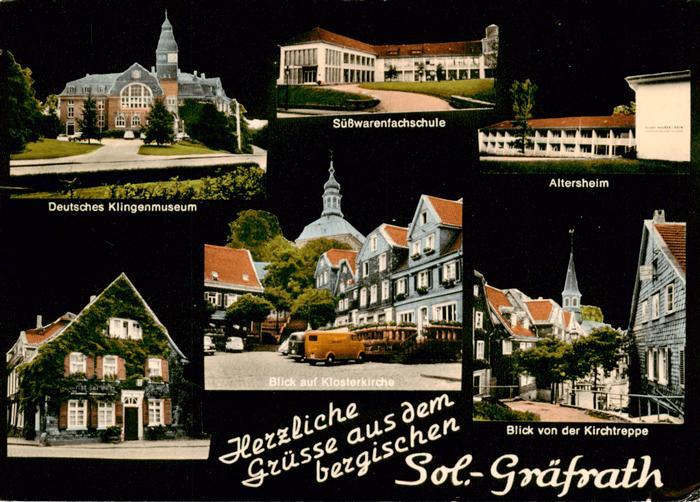 Graefrath Solingen Deutsches Klingenmuseum Suesswarenfachschule Altersheim Blick