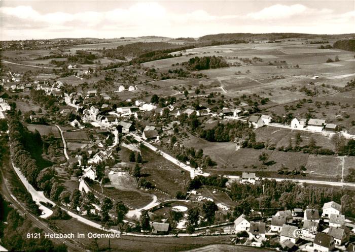 Hetzbach Beerfelden Odenwald Hessen Fliegeraufnahme