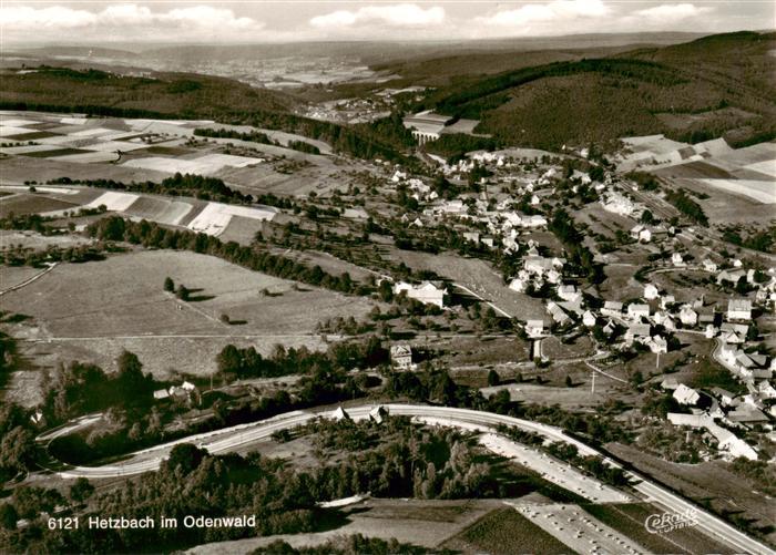 Hetzbach Beerfelden Odenwald Hessen Fliegeraufnahme