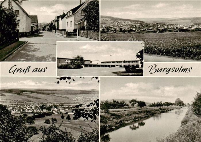 Burgsolms Strassenpartie Panorama Lahnpartie