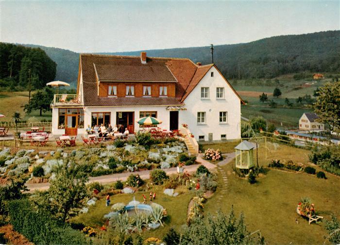 Sandbach  Odenwald Scheuermanns Hoehenrestaurant Pension Zur schoenen Aussicht