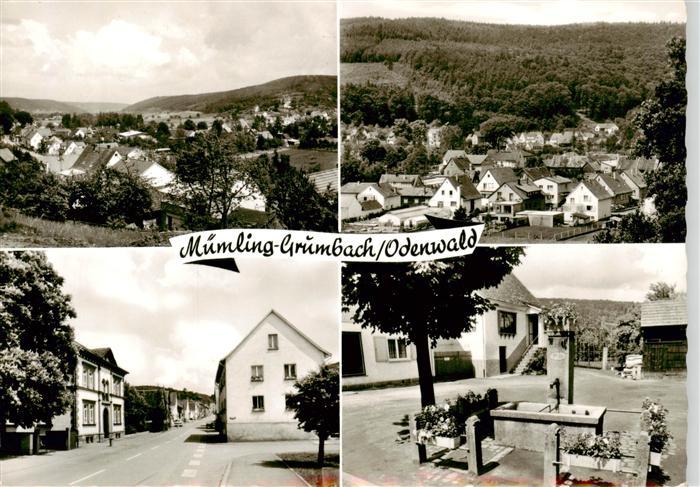 Muemling-Grumbach Odenwald Panorama Teilansichten