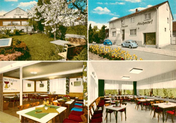 Muemling-Grumbach Odenwald Gasthaus Pension Schuetzenhof Restaurant Garten Baumb