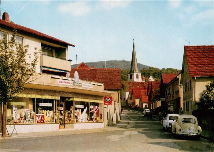 Alsbach Bergstrasse Hirschstrasse Blick zur Kirche