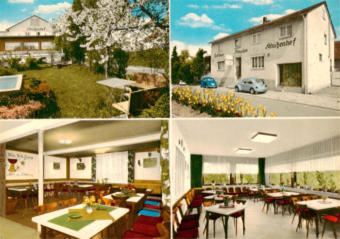 Muemling-Grumbach Odenwald Gasthaus Pension Schuetzenhof Gastraeume Garten