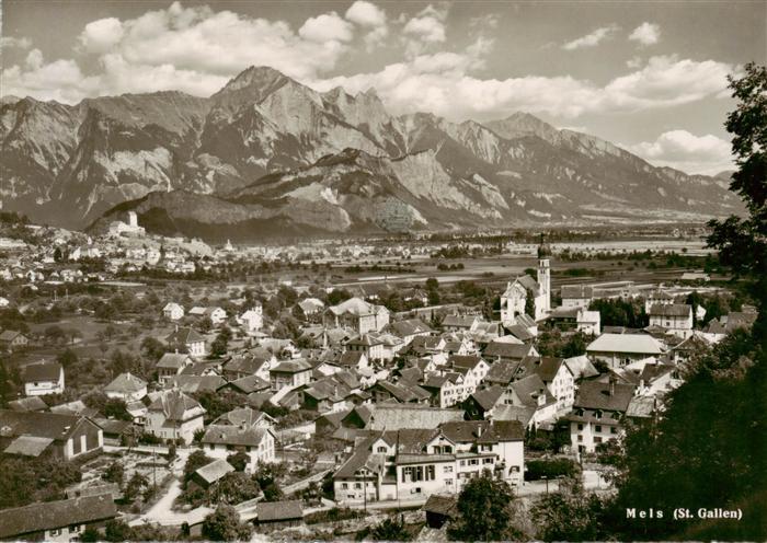 Mels SG Panorama Alpen