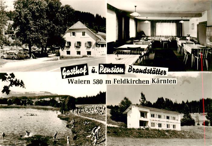 Feldkirchen Kaernten Gasthof Pension Brandstaetter Gastraum Badesee