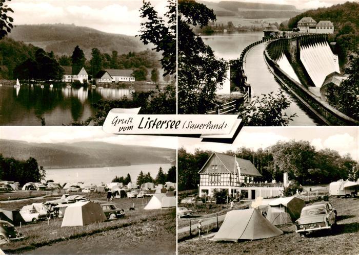 Listersee Talsperre Staumauer Campingplatz