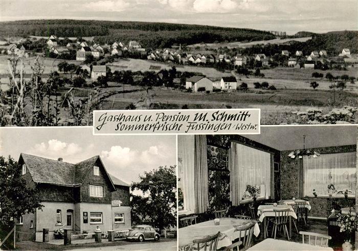 Fussingen Waldbrunn Westerwald Panorama Gasthaus Pension Schmitt Gaststube