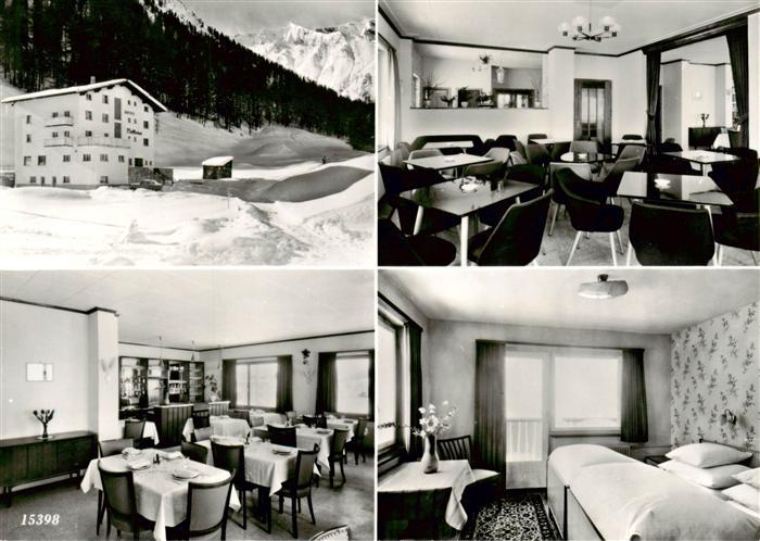 Samnaun Dorf GR Hotel Bellevue Gastraeume Gaestezimmer