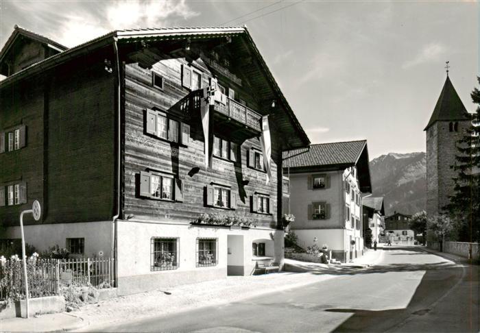 Klosters GR Gasthaus Sonne Dorfstrasse